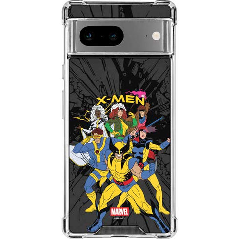 Marvel X-Men Group Google Pixel 8 Clear Case